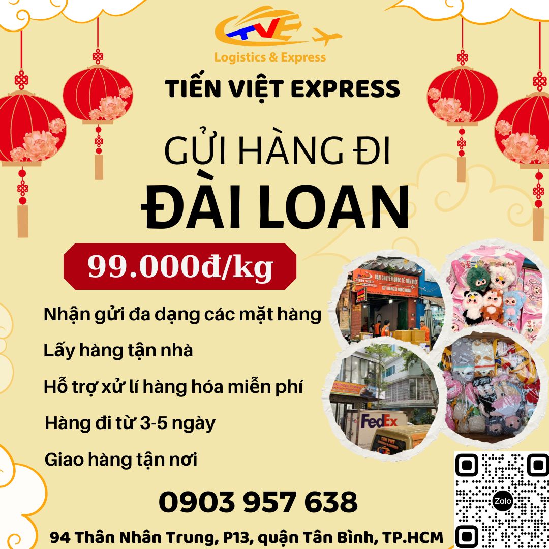 Gửi hàng đi Đài Loan - Tiến Việt Express